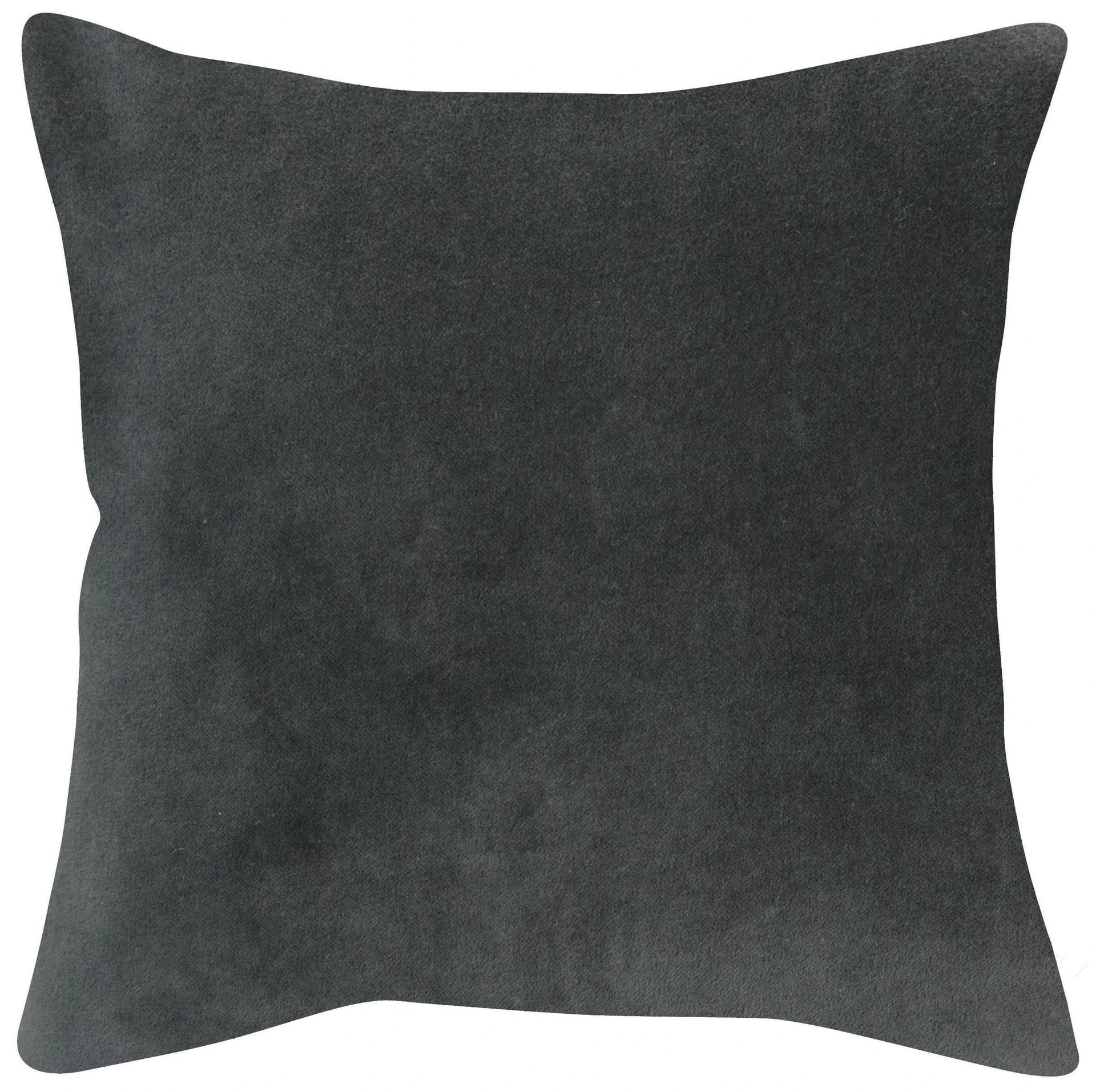 Vivaraise Coussin décoratif en velours Gris Foncé by Vivaraise