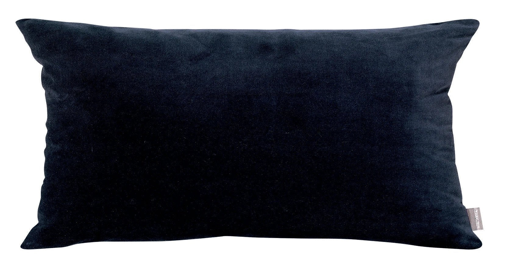 Coussin décoratif en velours bleu marine pour décoration intérieure élégante