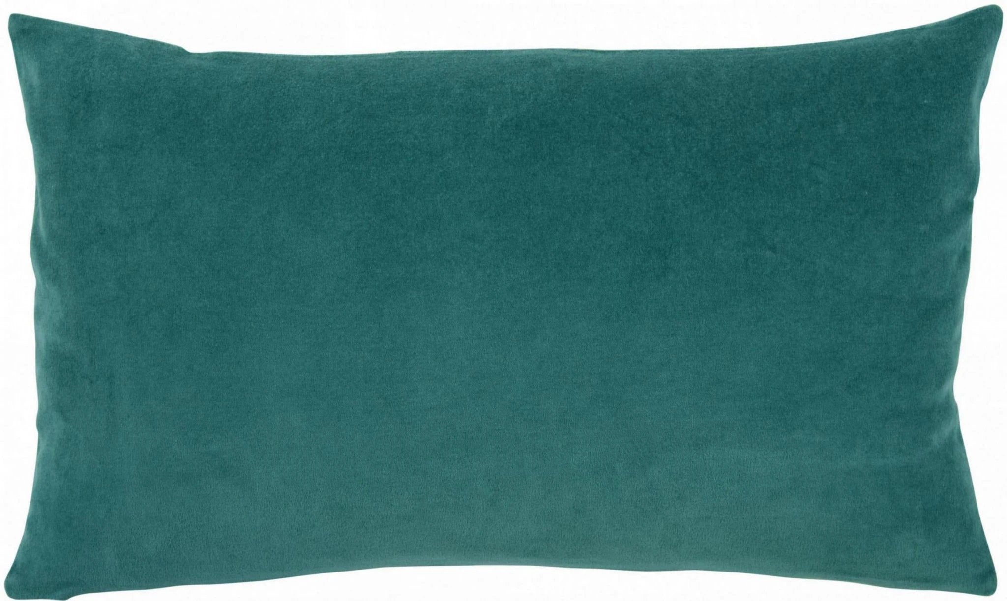 Coussin décoratif en velours vert émeraude pour décoration intérieure élégante