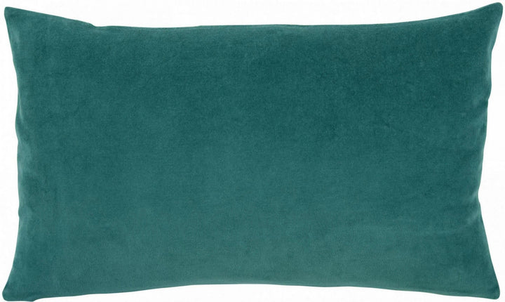 Coussin décoratif en velours vert émeraude pour décoration intérieure élégante
