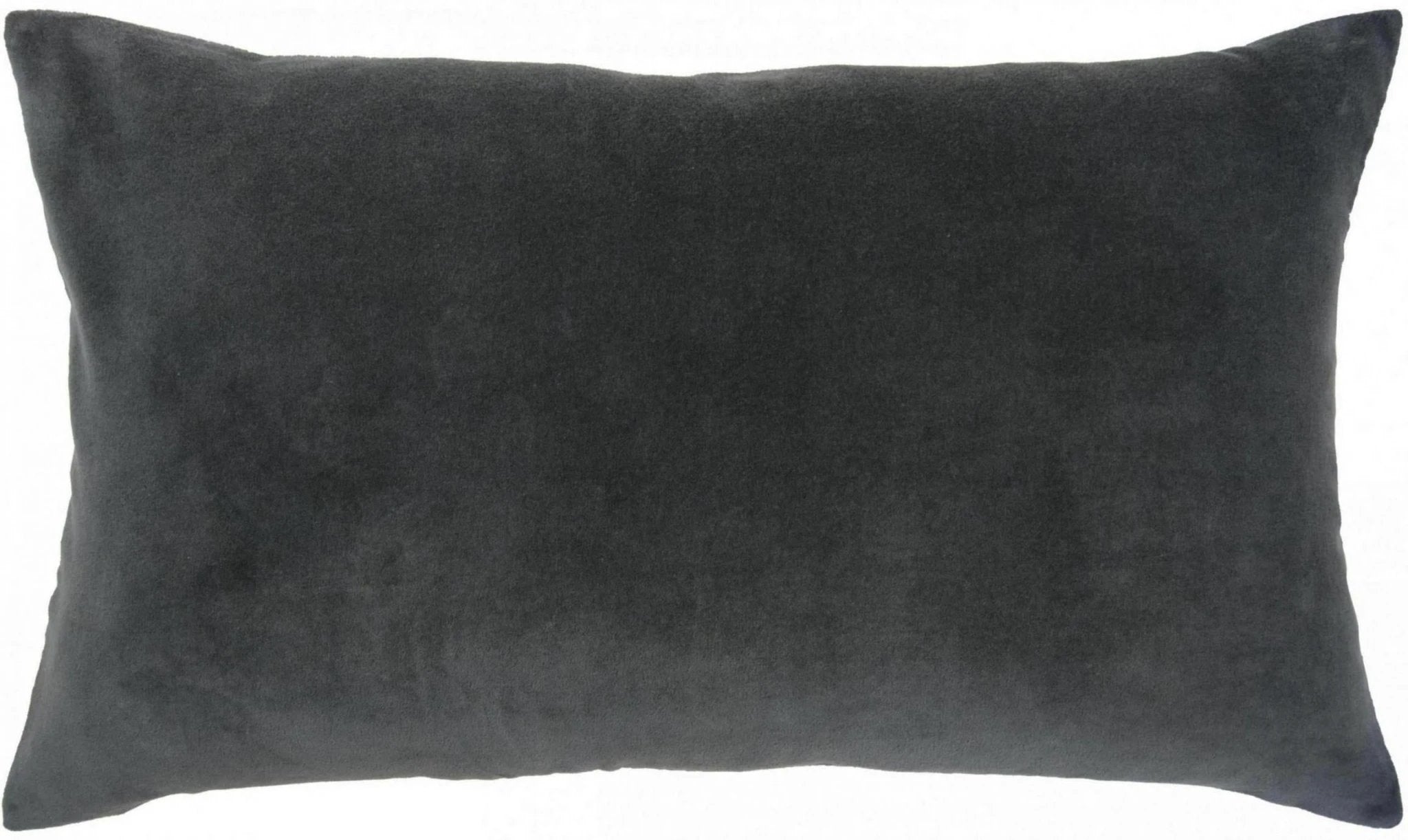 Coussin décoratif en velours gris foncé pour un intérieur élégant et confortable