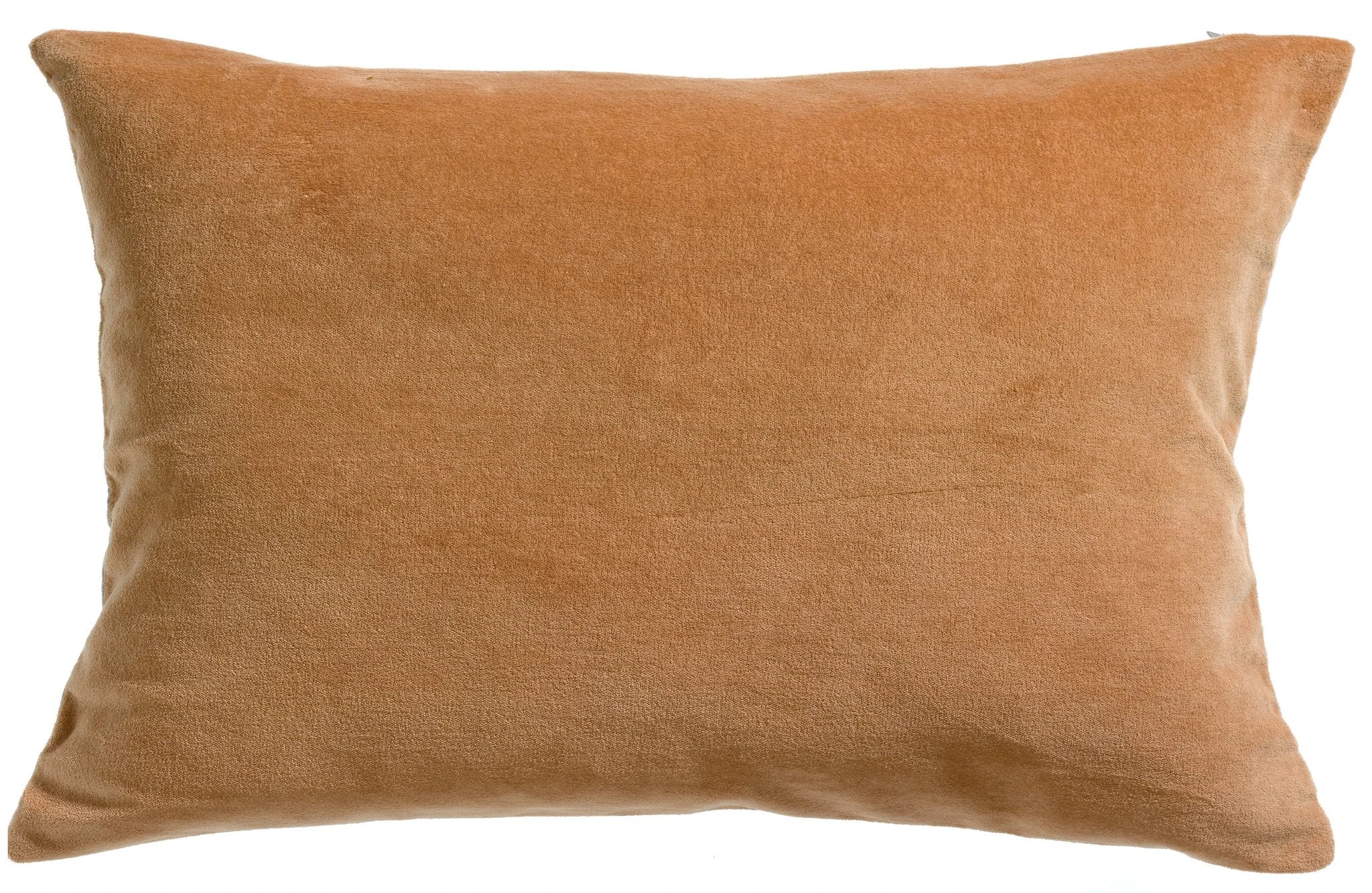 Coussin décoratif en velours de couleur marron clair pour un confort et une décoration élégante