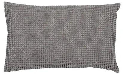Coussin décoratif jaune Vivaraise tissé en tissu texturé pour un style moderne