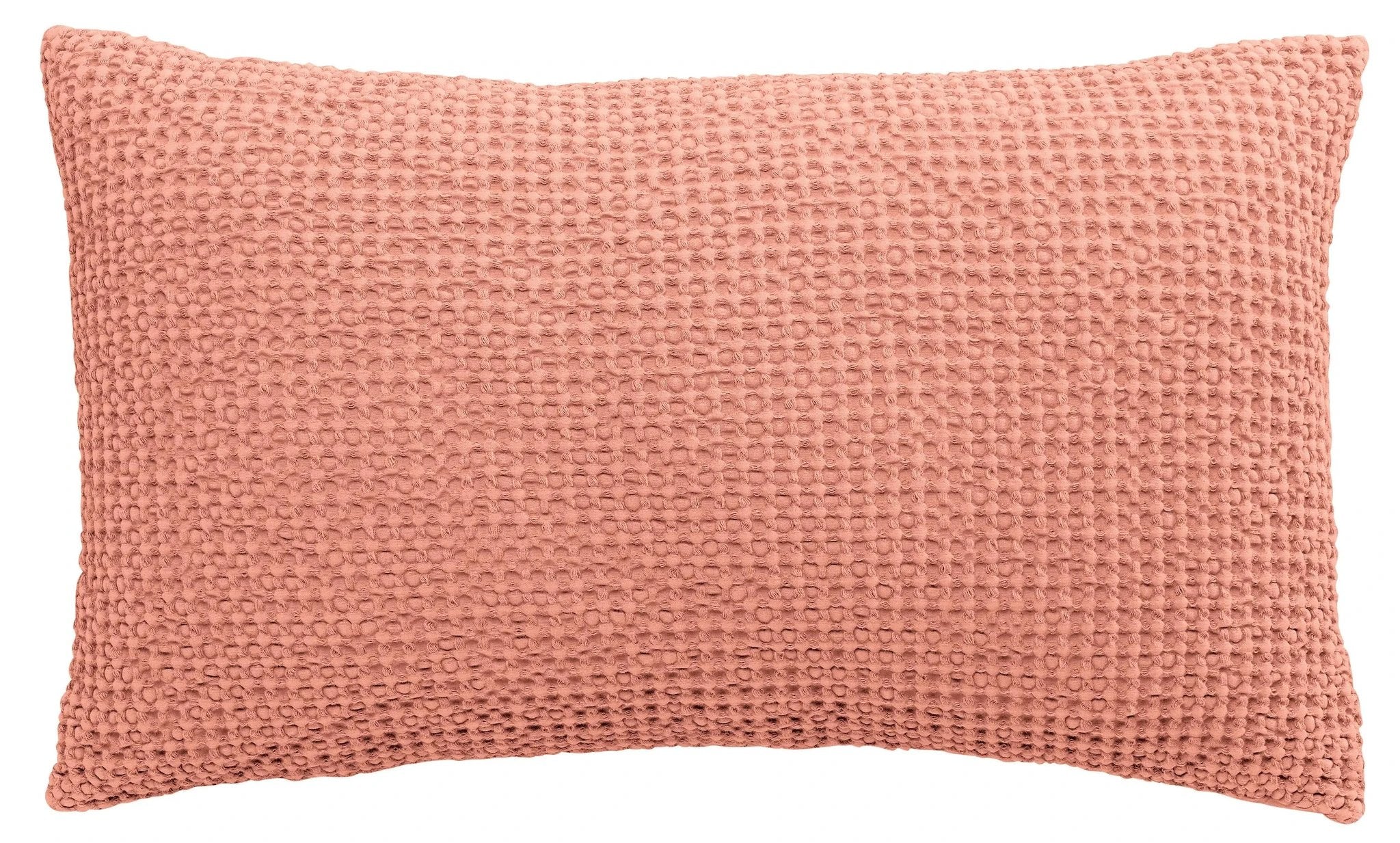 Coussin décoratif jaune Vivaraise avec texture tissée en relief pour un décor élégant