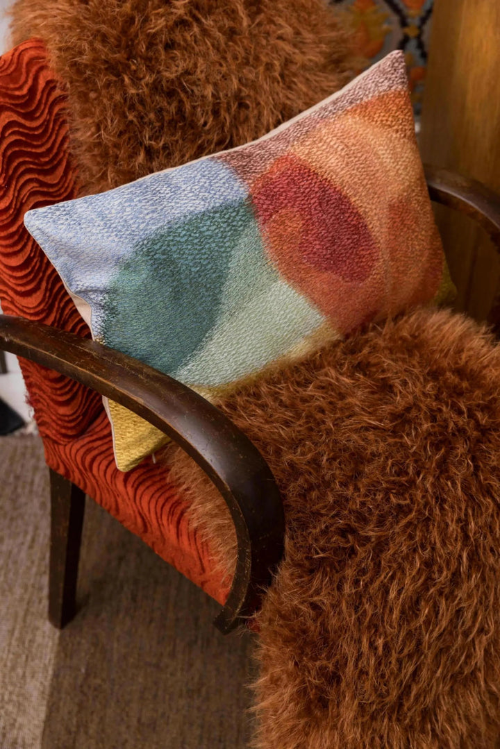 Coussin brodé Nevio Multico by Vivaraise