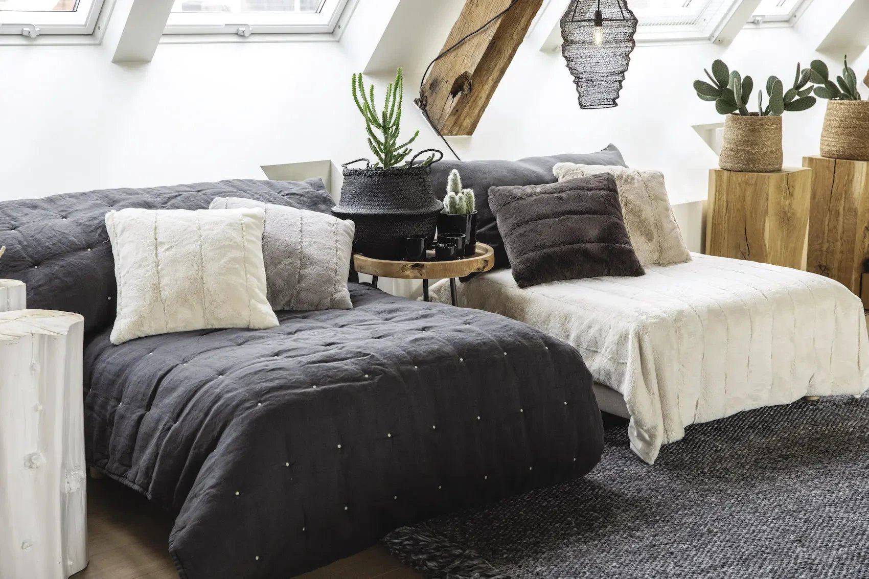 Jeté de lit stonewashed Zeff by Vivaraise