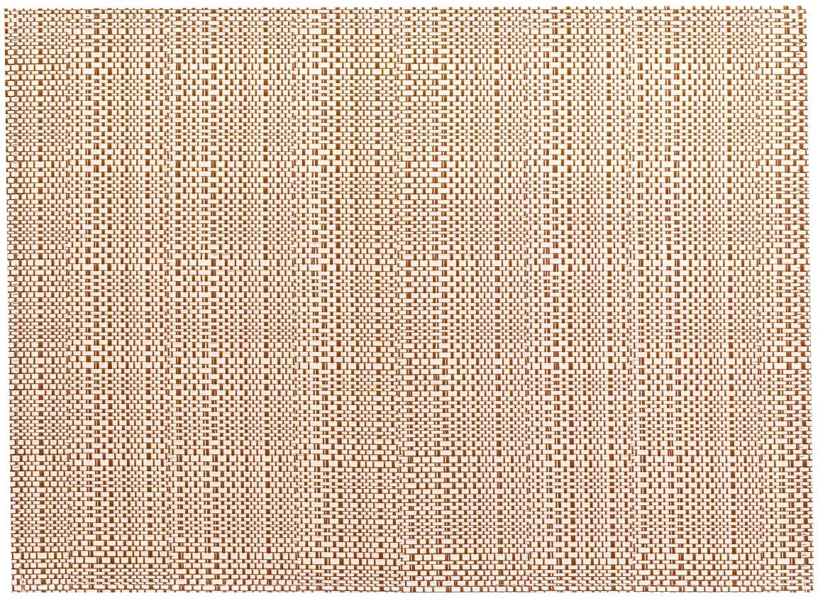 Set de table PVC tissé beige et marron de la marque Winkler avec motif géométrique simple