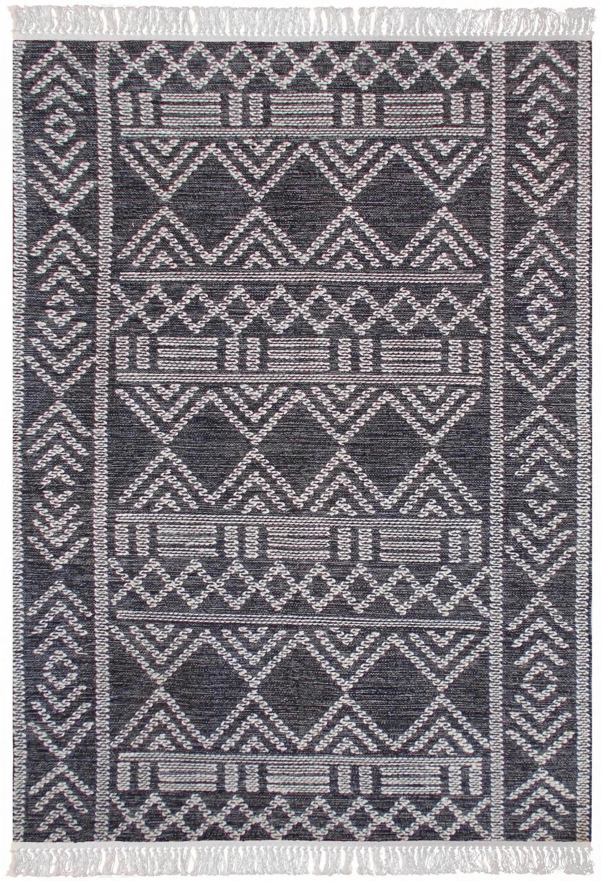 Tapis Maïs Charbon/ivoire by The Rug Republic