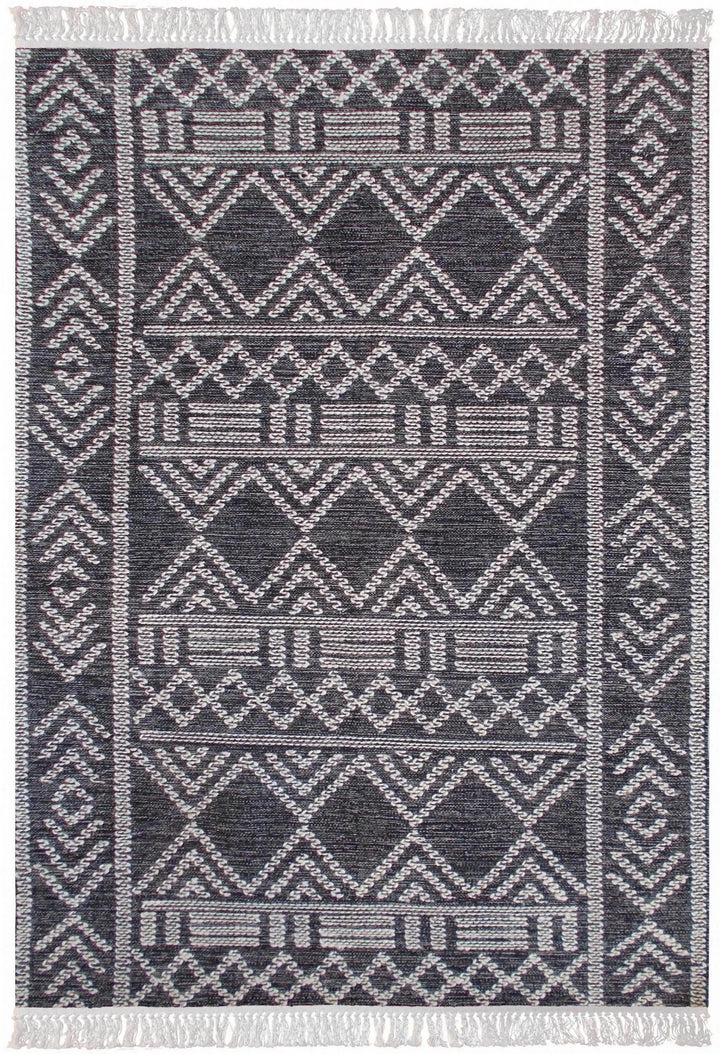 Tapis Maïs Charbon/ivoire by The Rug Republic
