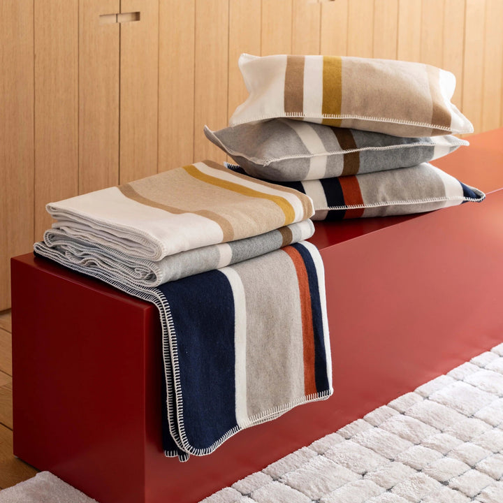 Plaid jacquard recyclé Gioia 140 x 185 by Vivaraise