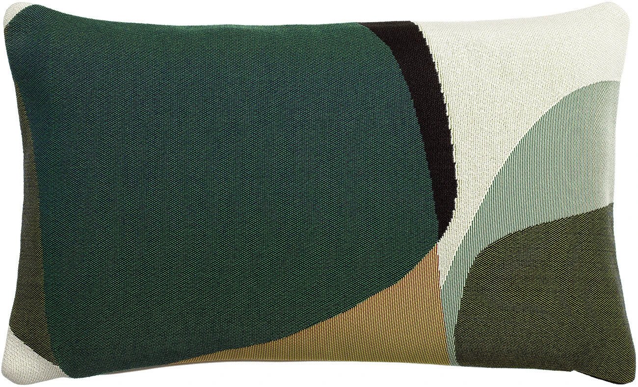 Coussin Leana 30x50 cm coloris Opaline, format lombaire