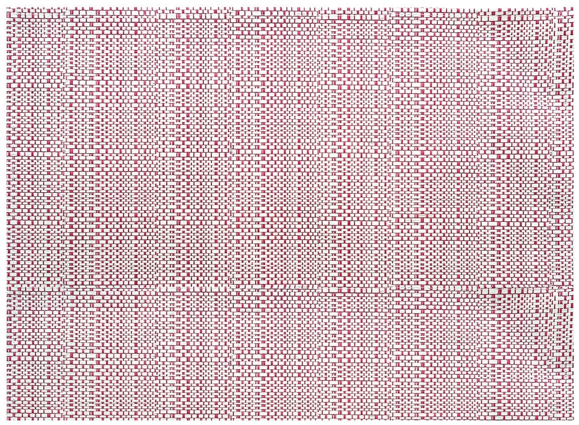 Set de table PVC tissé Winkler bicolore rouge et blanc pour protection de table élégante