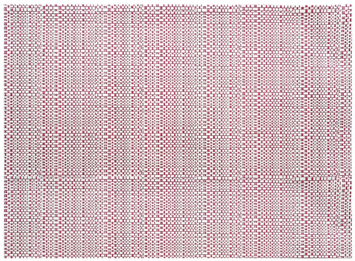 Set de table PVC tissé Winkler bicolore rouge et blanc pour protection de table élégante