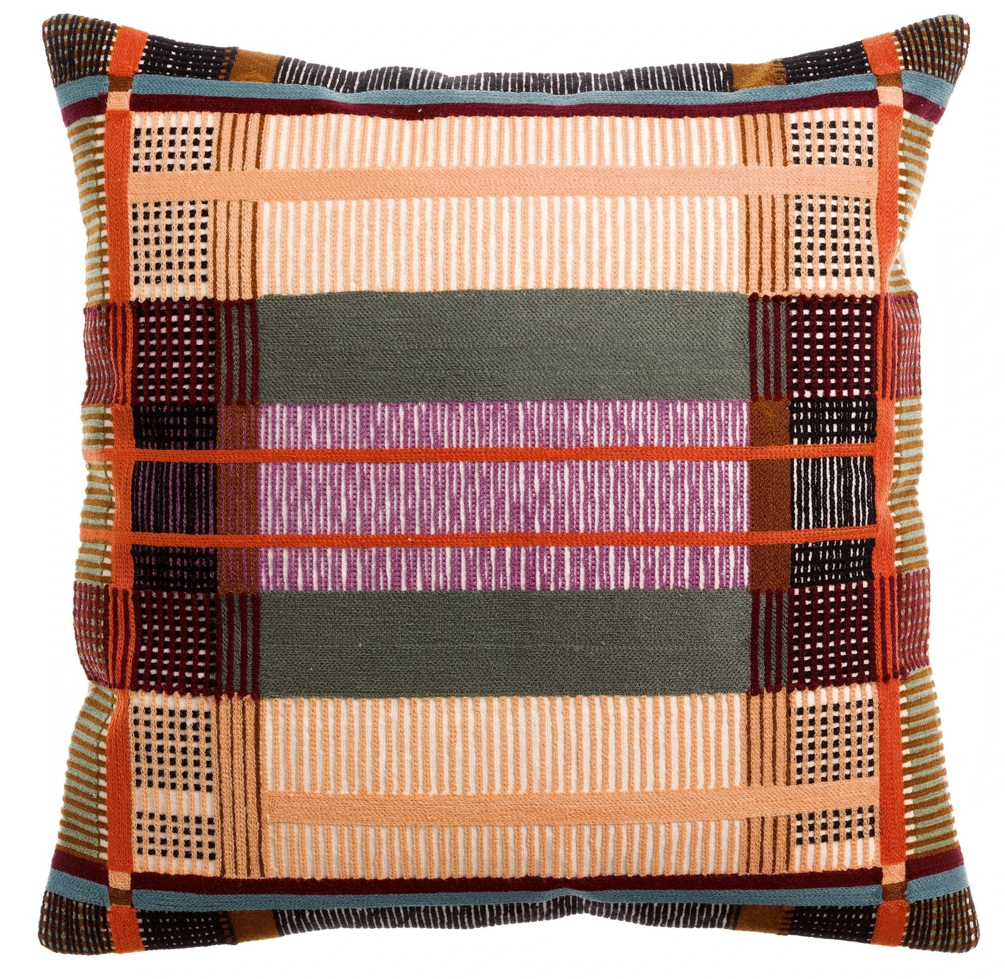 Coussin brodé Kaël Multico by Vivaraise