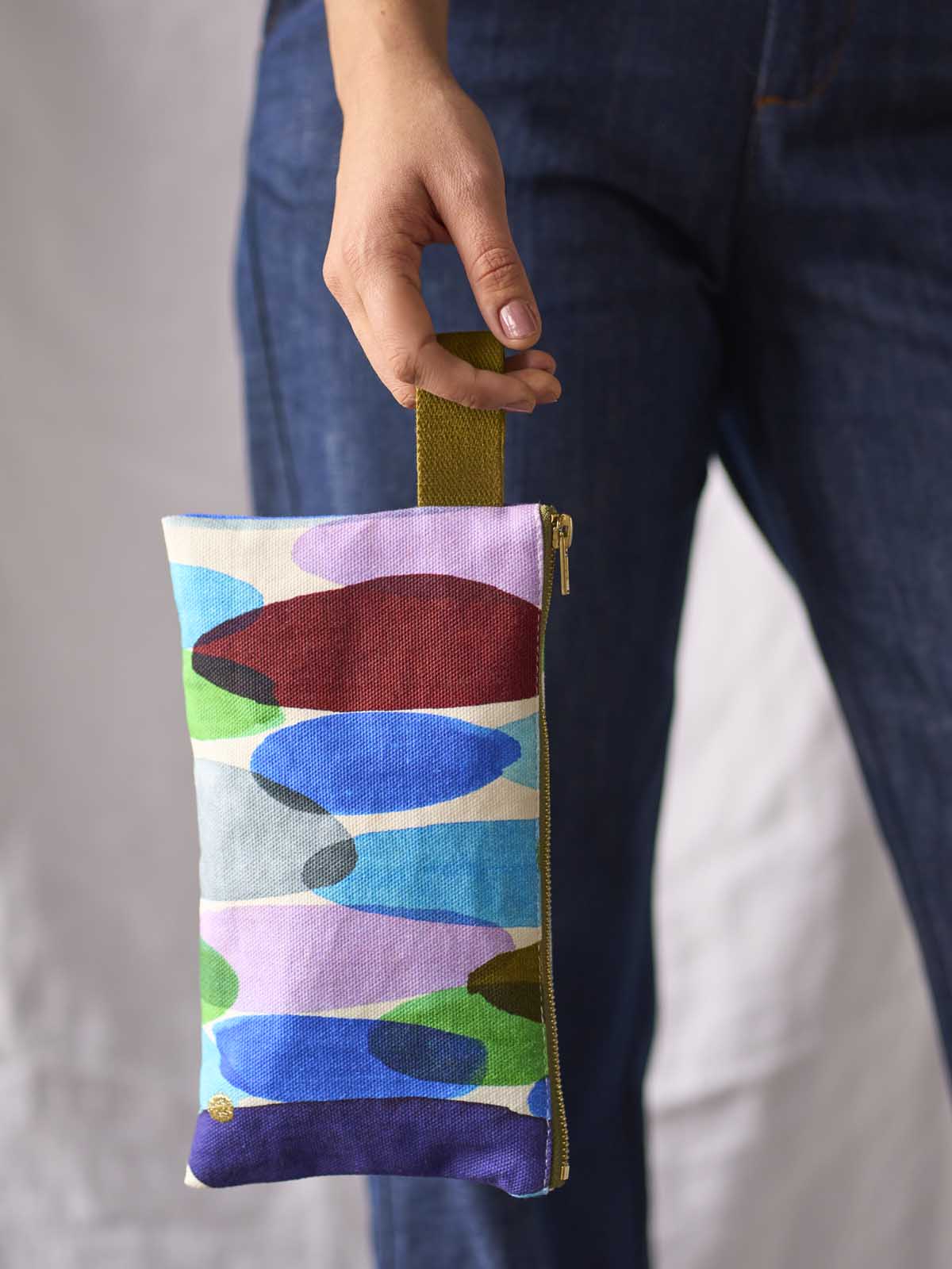 Pochette anse Joy Multicolore 14 x 24 La Cerise sur le Gâteau