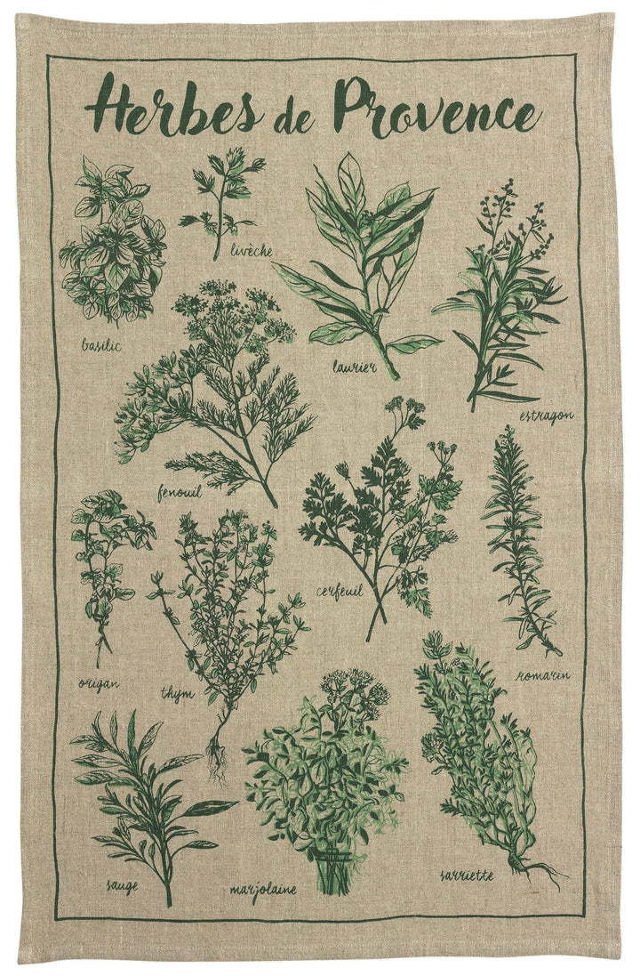 Torchon lin Les herbes Naturel 45 x 70 by Winkler
