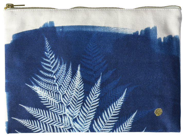 Pochette Fougère Bleu L 19 x 28 x 1 La Cerise sur le Gâteau