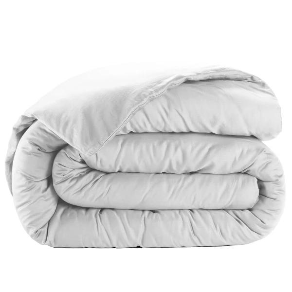 Housse de couette 100% satin de coton blanc by Baton Rouge