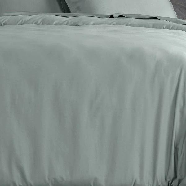 Housse de couette 100% satin de coton celadon by Baton Rouge