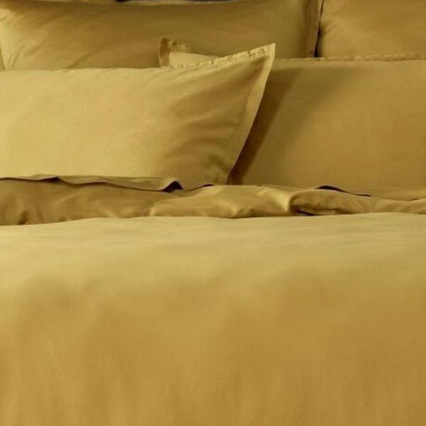 Housse de couette 100% satin de coton 105 fils bronze by Baton Rouge
