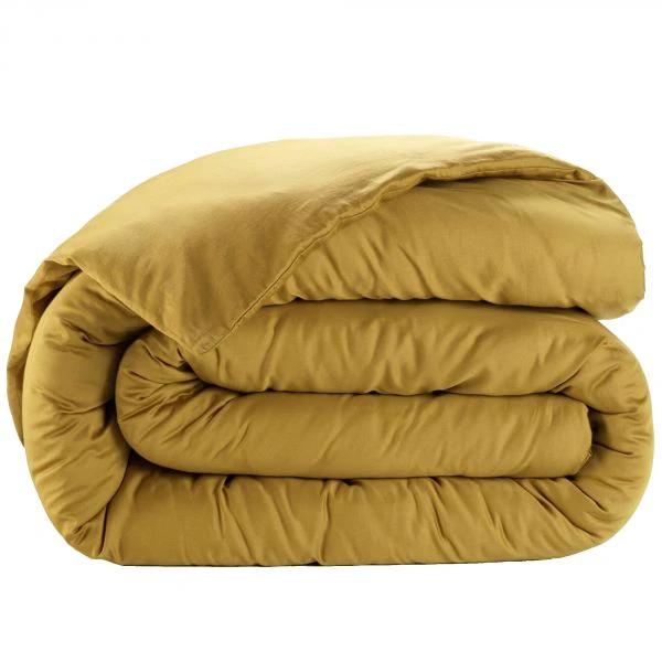 Housse de couette 100% satin de coton 105 fils bronze by Baton Rouge