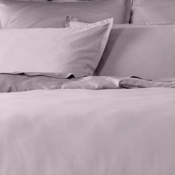 Housse De Couette 100% Satin De Coton 105 Fils Tourterelle by Baton Rouge