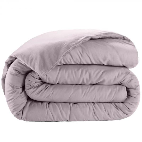 Housse De Couette 100% Satin De Coton 105 Fils Tourterelle by Baton Rouge