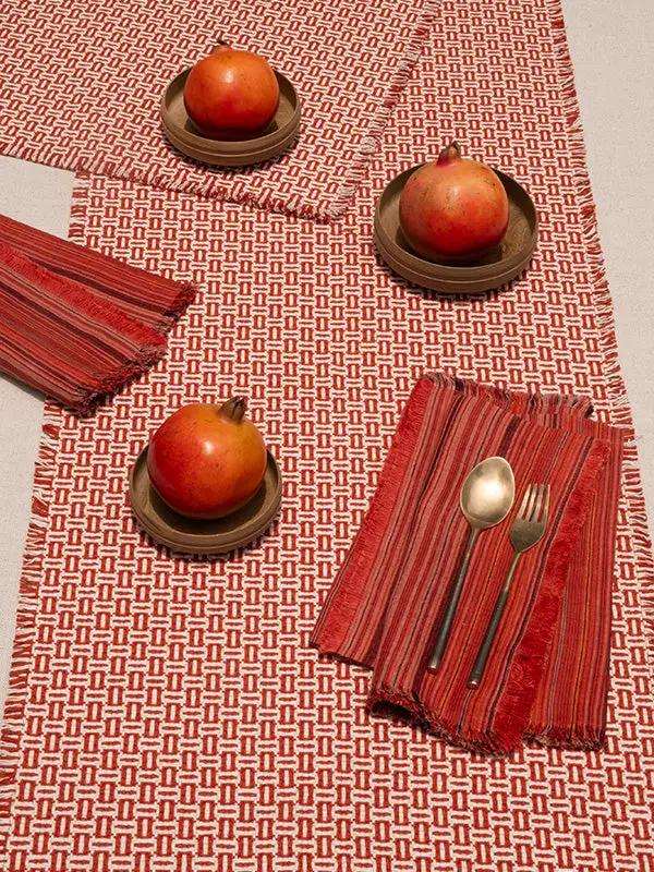 Chemins de Table BUNAI - Terracotta by No-mad