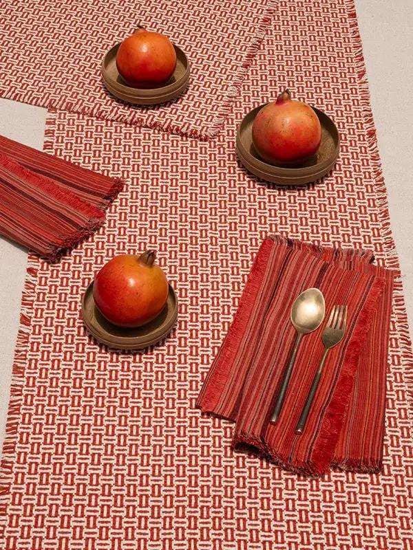 Chemins de Table BUNAI - Terracotta by No-mad