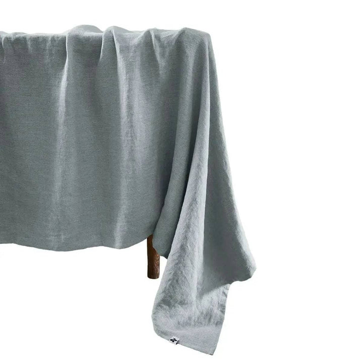 Nappe rectangle Lin lavé SOLINE Azur by L'effet papillon
