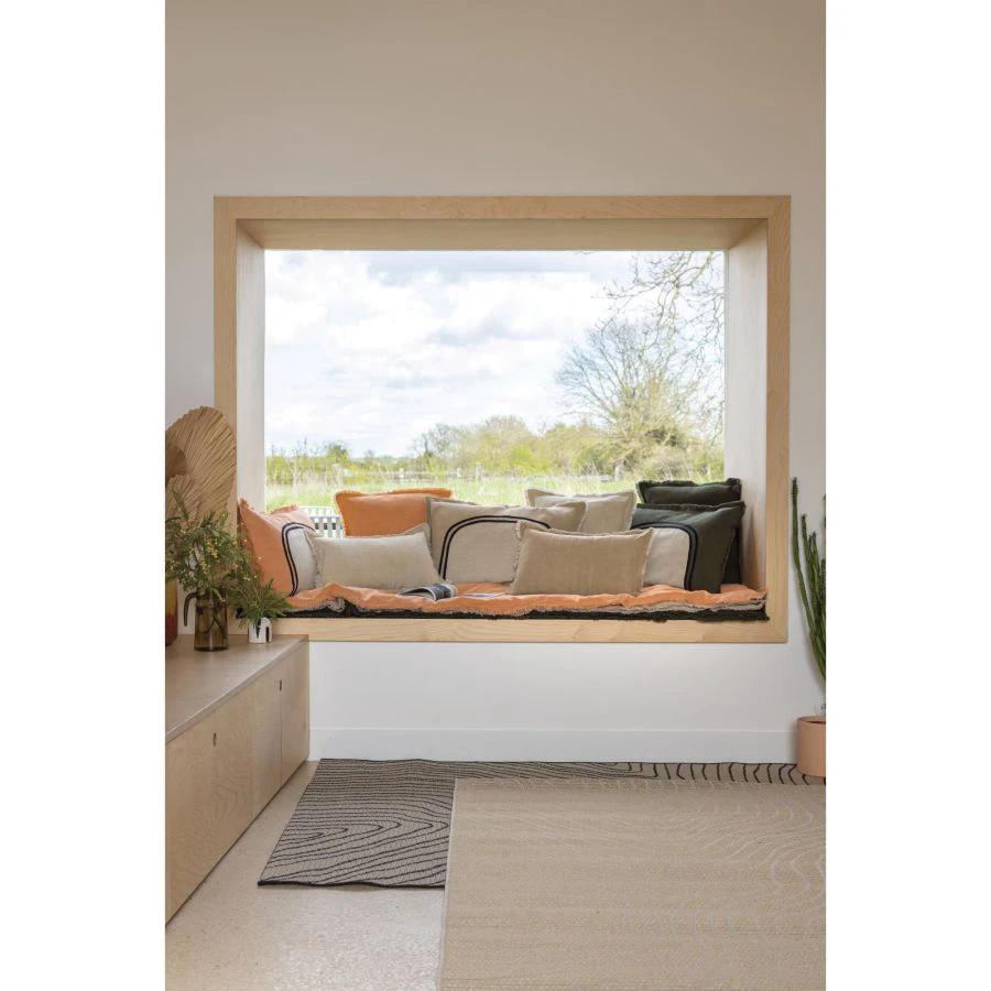 Coussin uni Laly by Vivaraise