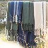 Plaid rayé recyclé Isabel 130 x 160 by Vivaraise