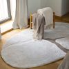 Tapis Galet recyclé Yan Neige 160 x 230 x 2