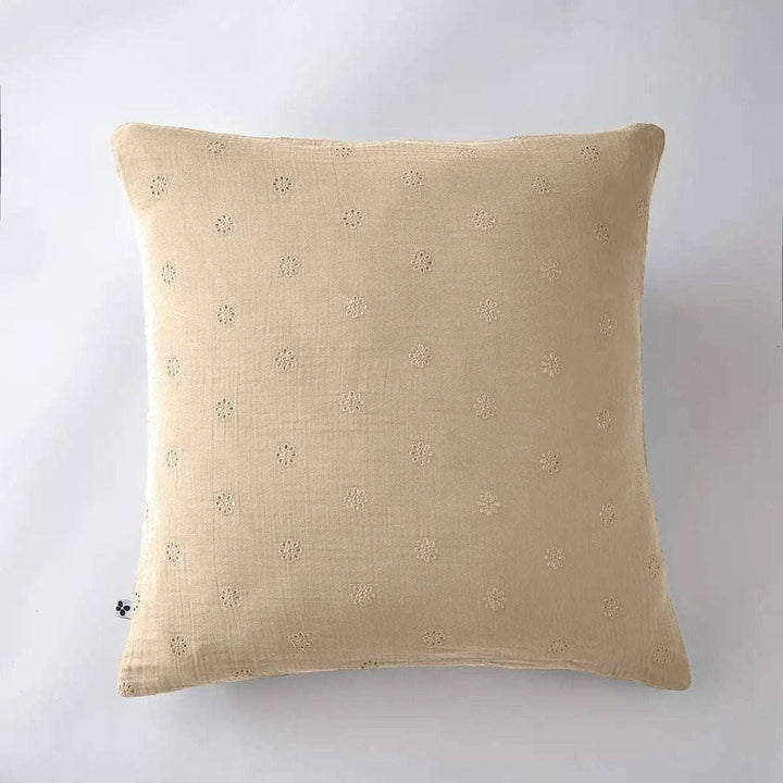 Taie d'oreiller Gaze de coton GAÏA BOHO Ficelle by L'effet papillon